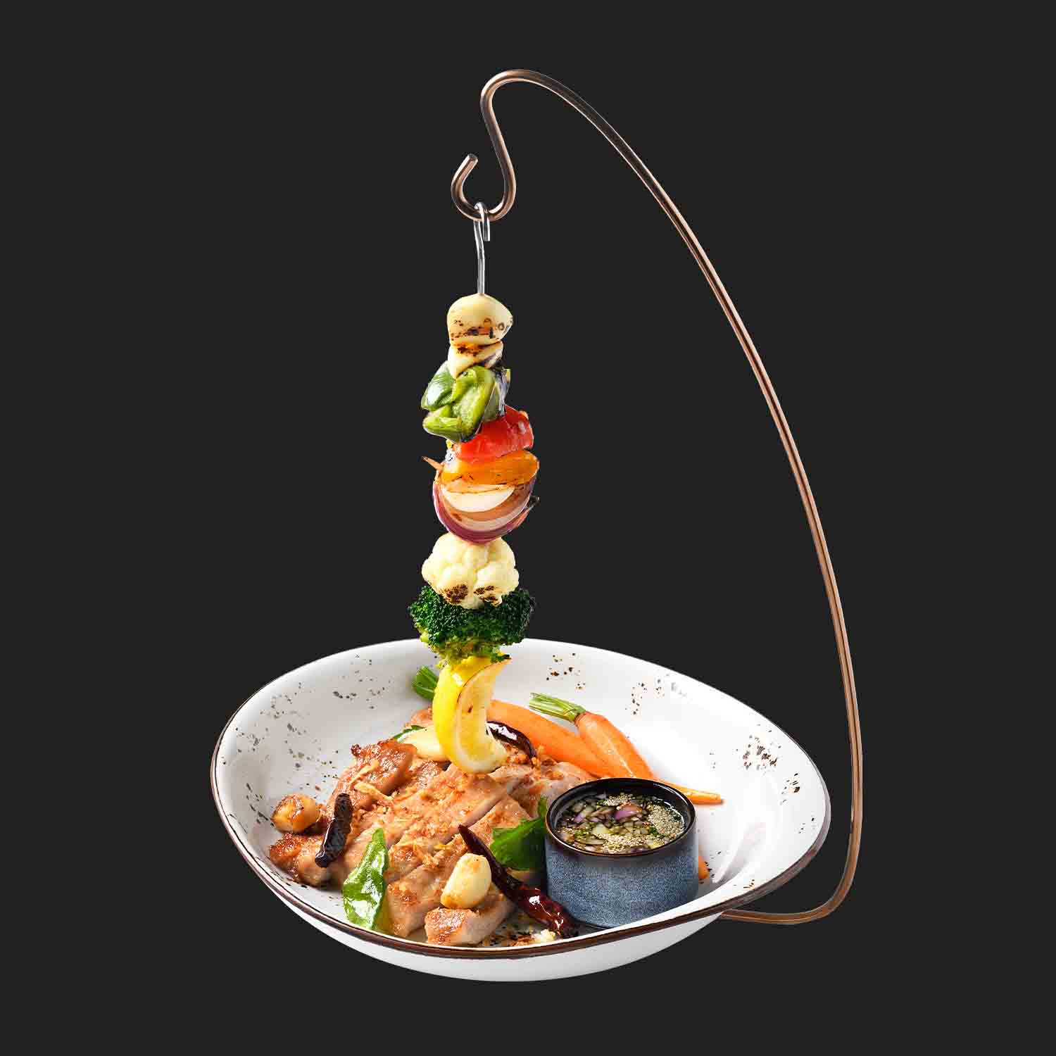 คอหมูย่างน้ำจิ้มแจ่ว